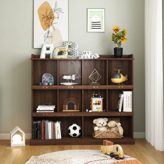 10-shelf Bookcase,Walnut