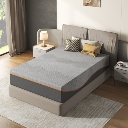 Twin Size Mattress,10 Inch Memory Foam Mattress, Fiberglass Free, Medium Feel, Breathable Cooling Layers, Certified Safe Materials