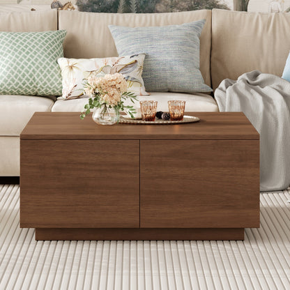 33.25' Square Coffee Table with 4 Drawers, Walnut (Old Sku: N735P277298D)