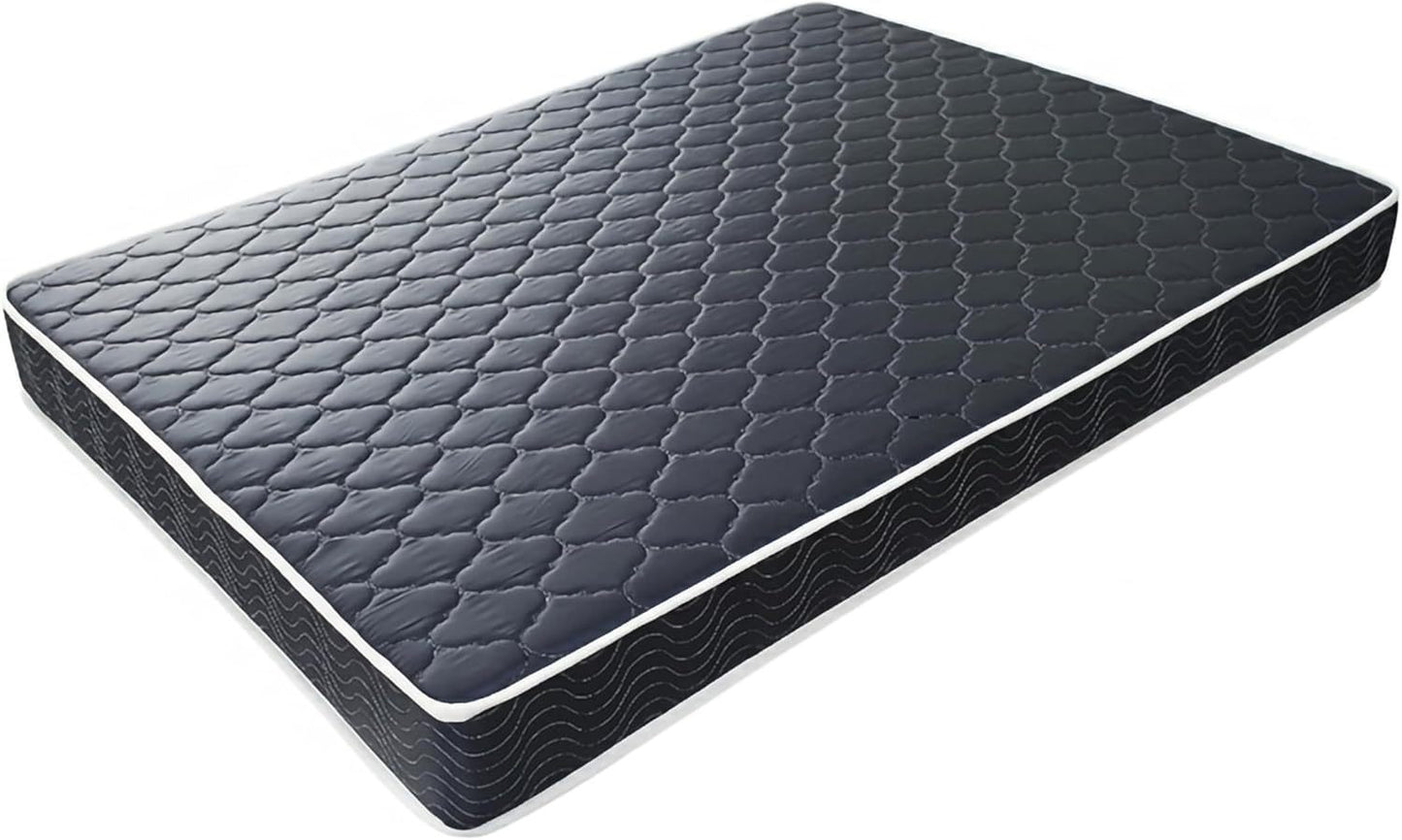 6-inch waterproof  high-density foam mattress with navy blue diamond-quilted breathable fabric. Quilting ensures both style and airflow for cool sleep.Full size(Ship randomly with black edge or white)