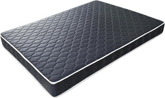 6-inch waterproof  high-density foam mattress with navy blue diamond-quilted breathable fabric. Quilting ensures both style and airflow for cool sleep.Full size(Ship randomly with black edge or white)